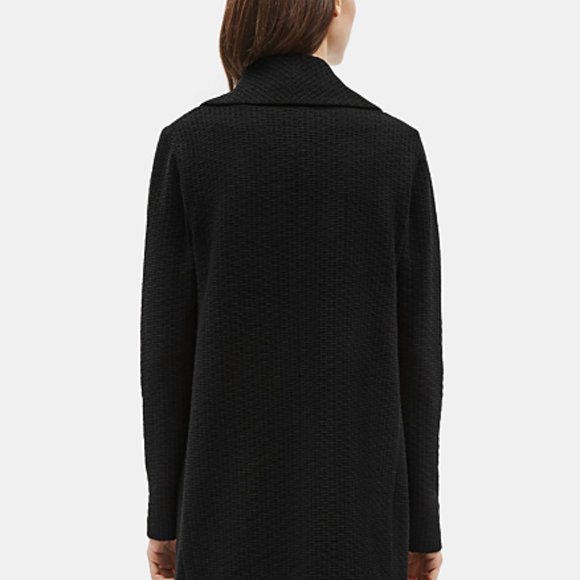 COTTON TENCEL STRETCH SHAWL COLLAR JACKET - Picture 4 of 4